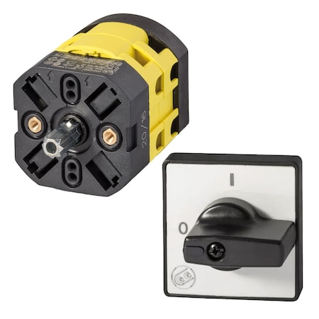 Automation Systems Interconnect 3 Phase AC Motor Reversing Drum Switch for Electric Motors Up To 10 HP, Rear Panel Mount w/Handle P0200012R-KIT